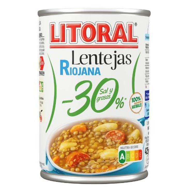 LENTEJAS RIOJANA -30% LITORAL BOTE 425 GR