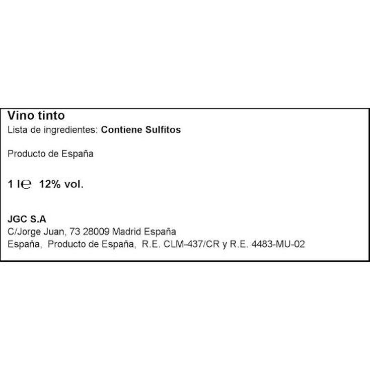 VINO TINTO 12º DON SIMON BRIK 1 LT