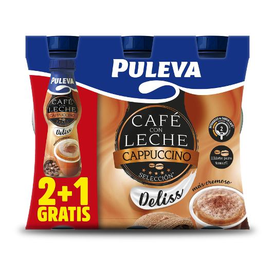 BEBIDA CAFE CAPPUCCINO 2+1X220M PULEVA PACK 660 ML