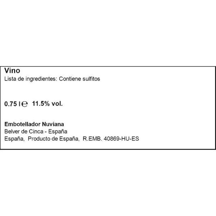 VINO BLANCO DE LA TIERRA 12º VERANZA BTLLA 75 CL