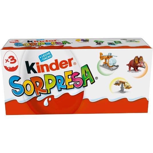 KINDER SORPRESA T.3 KINDER PACK 60 GR