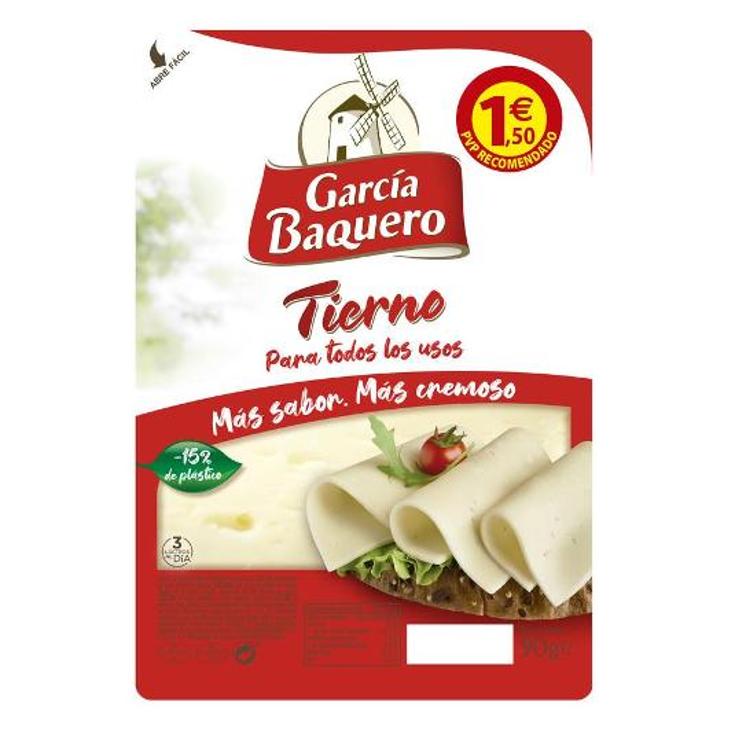 QUESO TIERNO LONCHAS G.BAQUERO PQTE 90 GR