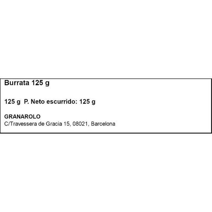 BURRATA VACA CASA AZZURRA TRRNA 125 GR