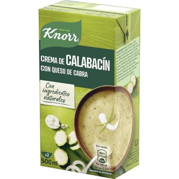 CREMA CALABACIN CON QUESO CABRA KNORR BRIK 500 ML