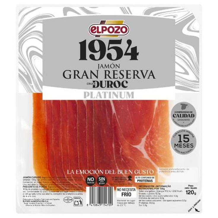 JAMON GRAN RESERVA 1954 ELPOZO SOBRE 120 GR