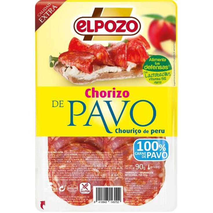 CHORIZO PAVO LONCHAS ELPOZO PQTE 90 GR