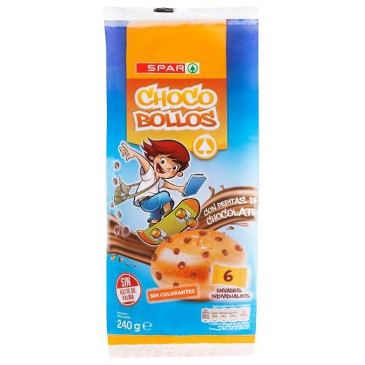 CHOCO BOLLO C/PEPITAS CHOCOLATE SPAR BOLSA 240 GR