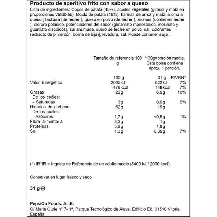 APERTIVOS CHETOS PANDILLA BOLSA 31 GR