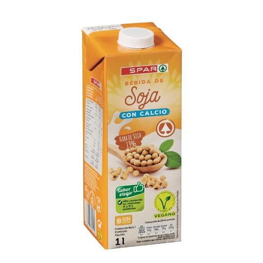 BEBIDA SOJA CALCIO Y VITAMINAS SPAR BRIK 1 LT