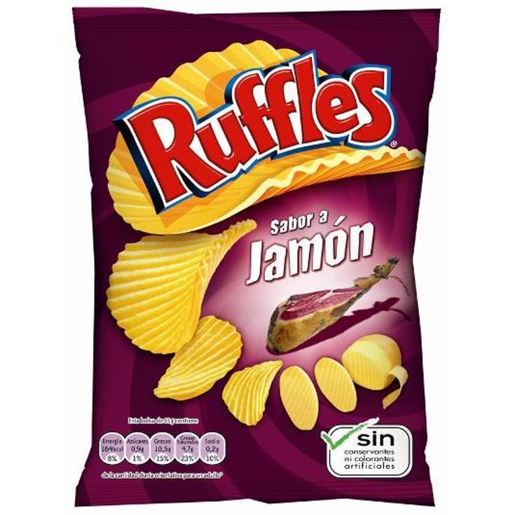 PATATAS FRITAS RUFFLES JAMON BOLSA 45 GR