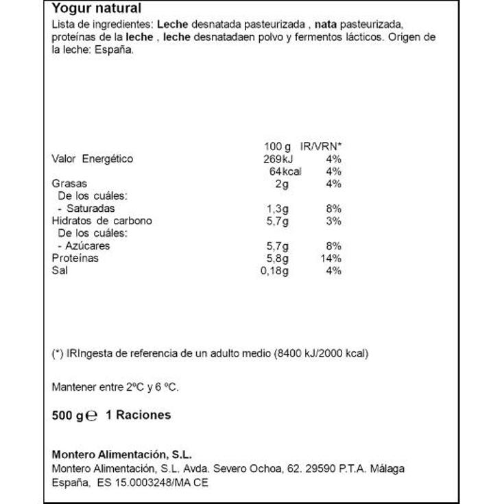YOGUR ESTILO GRIEGO 2%MG REINA UNIDAD 500 GR