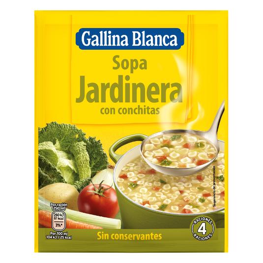 SOPA JARDINERA G.BLANCA SOBRE 79 GR