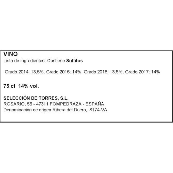 VINO TINTO RIBERA ROBLE 14º CELESTE BTLLA 75 CL