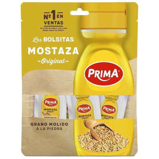 MOSTAZA SOBRES 4 GR PRIMA BOLSA 48 GR