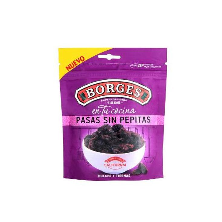 PASAS CALIFONIA SIN PEPITAS BORGES BOLSA 150 GR