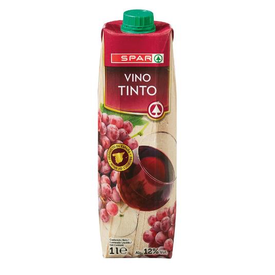 VINO TINTO 11º SPAR BRIK 1 LT