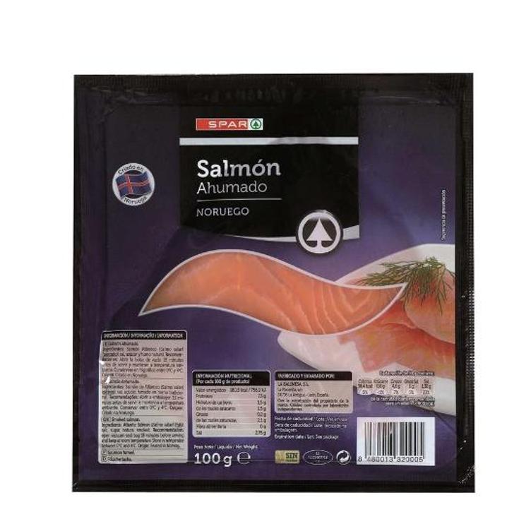 SALMON NORUEGO AHUMADO SPAR SOBRE 100 GR