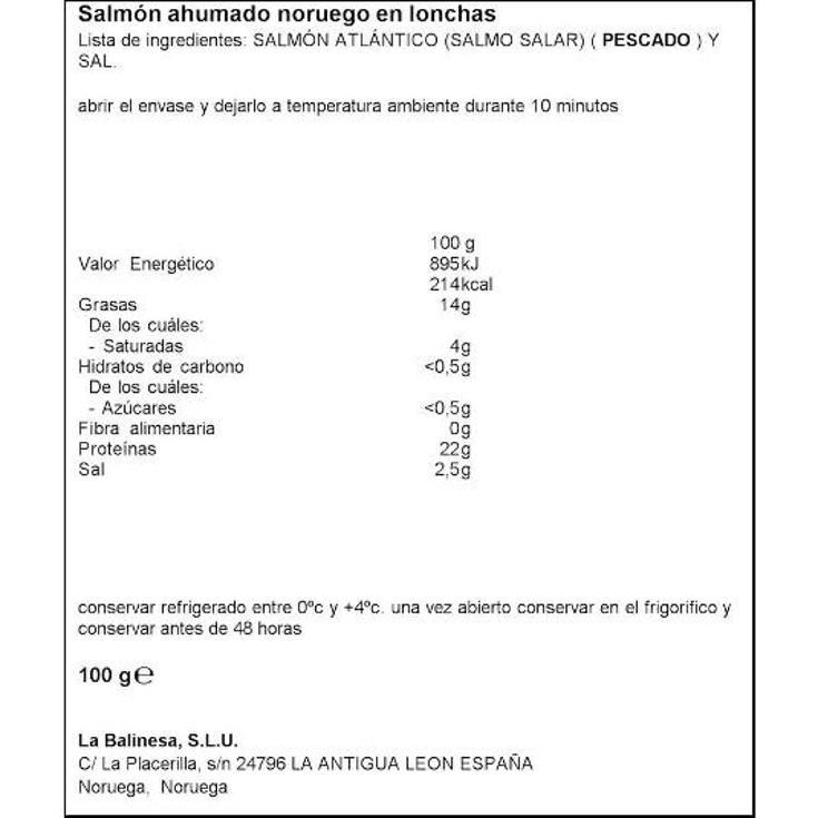 SALMON NORUEGO AHUMADO SPAR SOBRE 100 GR