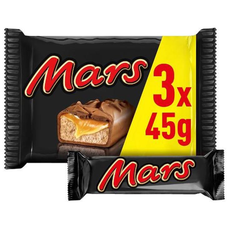 BARRITAS MARS 3X45 PQTE 135 GR