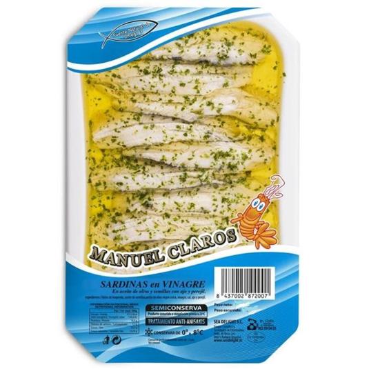 LOMOS DE SARDINA SALADA ACEITE MANUEL CLARO BDJA 70 GR
