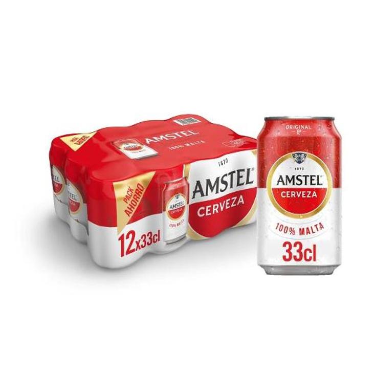 CERVEZA 12X33 CL LATA 5º AMSTEL PACK 396 CL