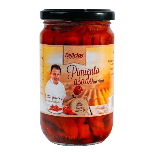 PIMIENTO ASADO A TIRAS DELICIAS FRASCO 300 GR