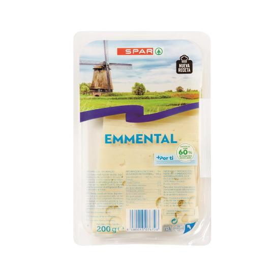 QUESO LONCHAS EMMENTAL NATURAL SPAR BLIST 200 GR