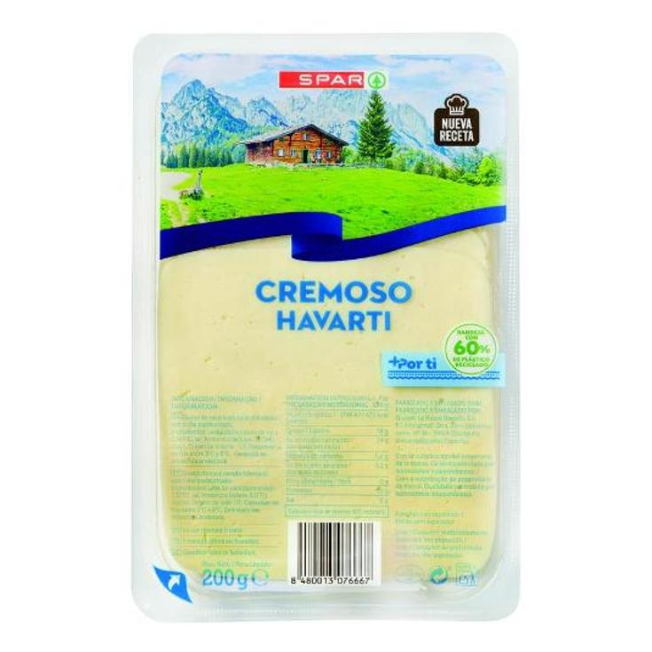 QUESO LONCHAS HAVARTI SPAR SOBRE 200 GR