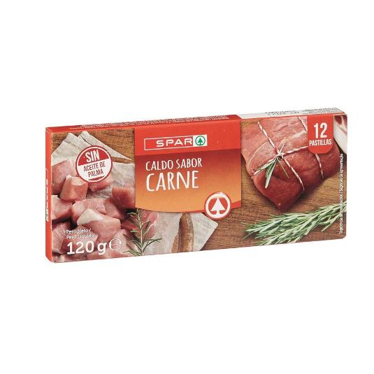 CALDO CARNE X12 SPAR PQTE 120 GR