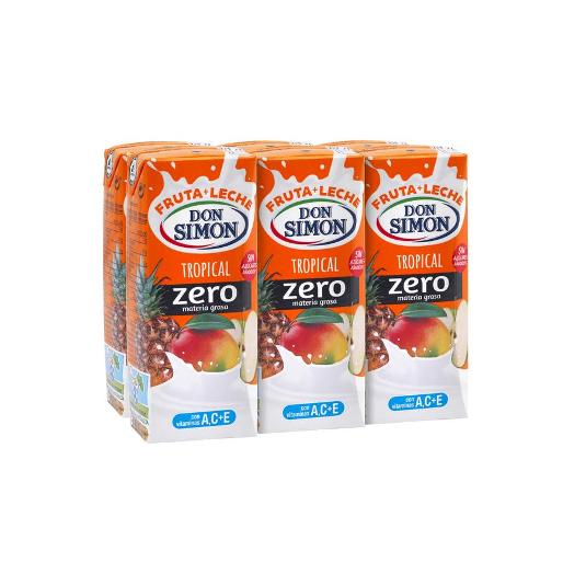 ZUMO FR+LECHE TROPIC.ZERO 6X200 DON SIMON PACK 1200 GR