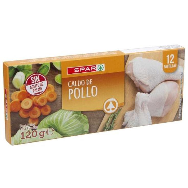 CALDO POLLO X12 SPAR PQTE 120 GR