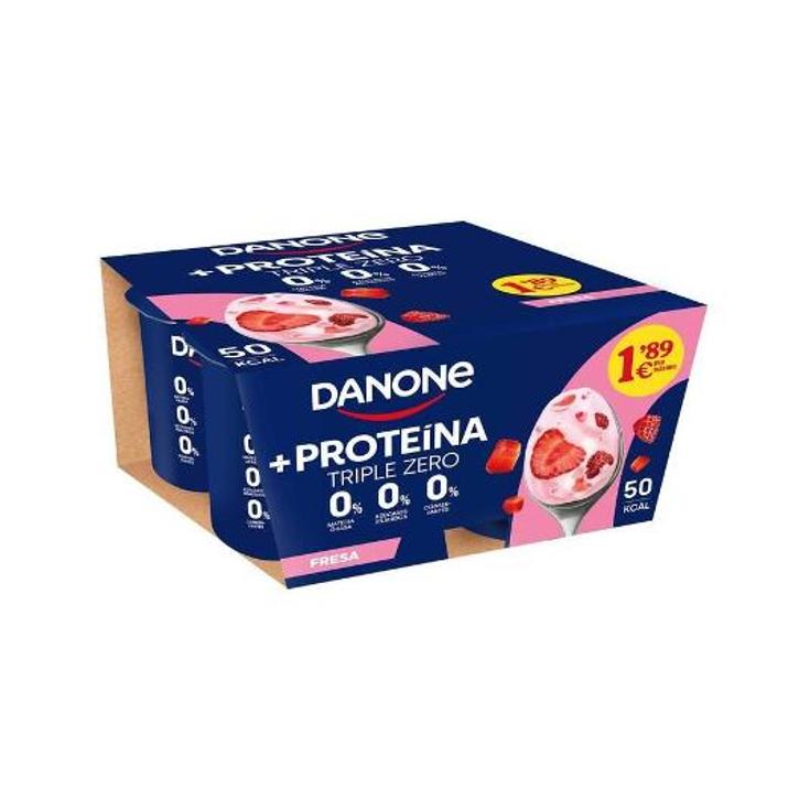 YOGUR PROTEINA FRESA DANONE PACK 400 GR