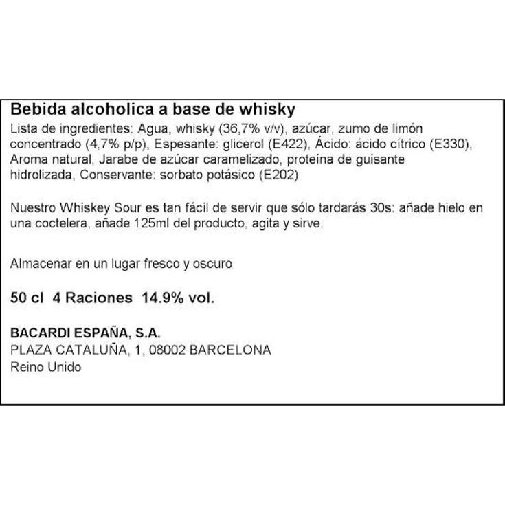 COCKTAIL WHISKY SOUR 14,9º RTD TAILS BTLLA 50 CL