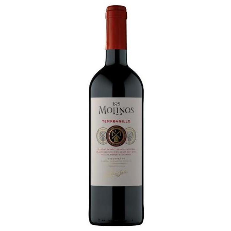 VINO TINTO VALDEPEÑAS 12,5º LOS MOLINOS BTLLA 75 CL