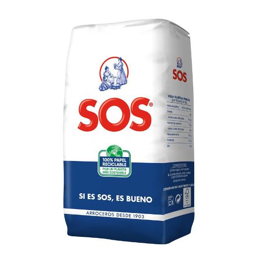 ARROZ (GRANO REDONDO) SOS PQTE 1 KG