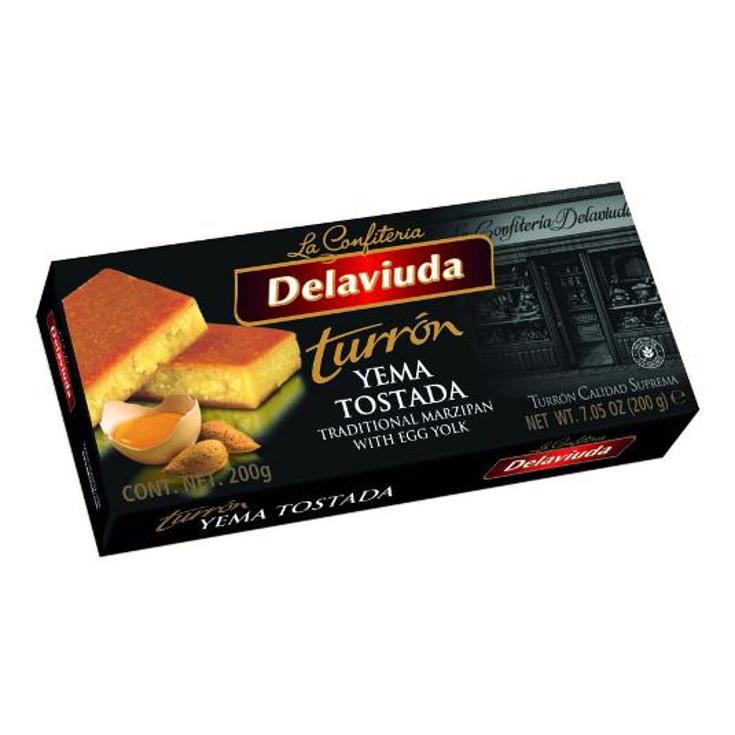 TURRON YEMA TOSTADA DELAVIUDA PTLLA 200 GR