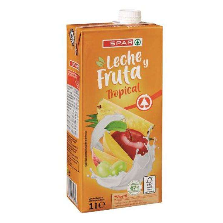 FRUTA+LECHE TROPICAL SPAR BRICK 1 LT