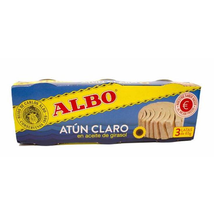 ATUN CLARO AC.GIRASOL 3X48 GR. ALBO PACK 144 GR