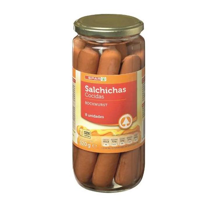 SALCHICHAS BOCKWURST 8PI SPAR FRASCO 320 GR