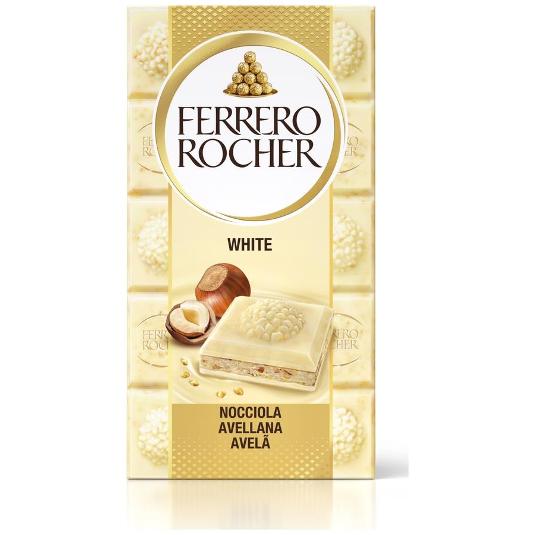 CHOCOLATE BLANCO AVELLANA FERRERO PTLLA 92 GR