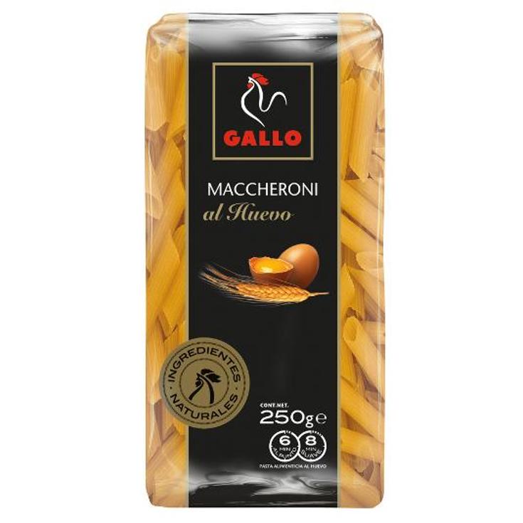 MACARRON MACCHERONI RALL.HUEVO GALLO PQTE 250 GR