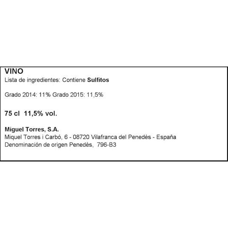 VINO BLANCO PENEDES 11,5º V.ESMERALDA BTLLA 75 CL
