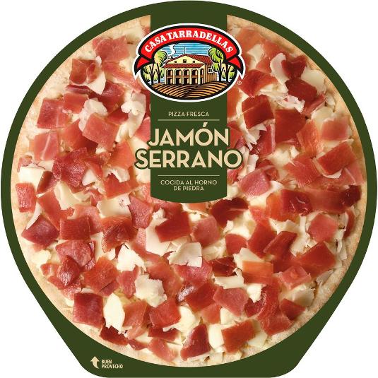 PIZZA FRESCA JAMON SERRA Y QUES TARRADELLAS UNIDAD 380 GR