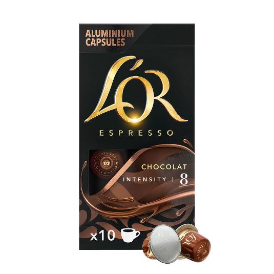 CAFE CAPSULAS (NESP.)ESPR.CHOC. LÓR CAJA 10 UD