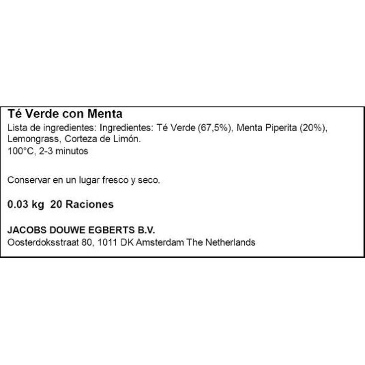 TE VERDE 20 SOBRES HORNIMANS PQTE 20 UD