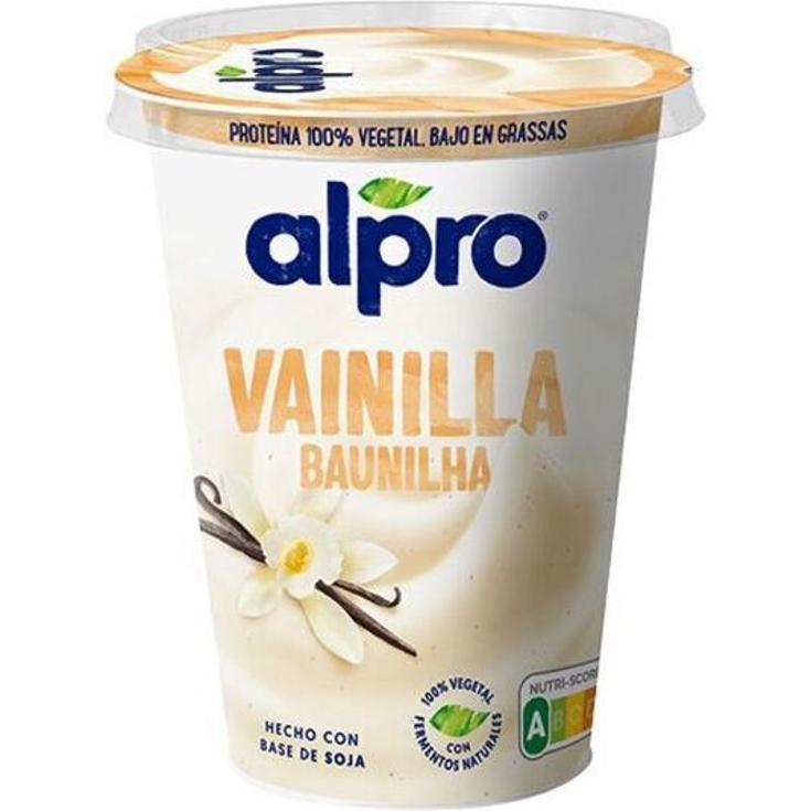 YOGUR VEGETAL SOJA VAINILLA ALPRO UNIDAD 400 GR