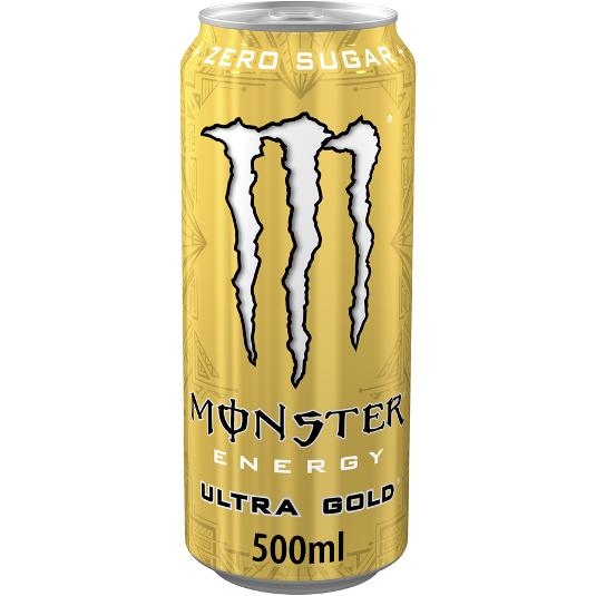 REFRESCO ENERGETICO ULTRA GOLD MONSTER LATA 500 ML