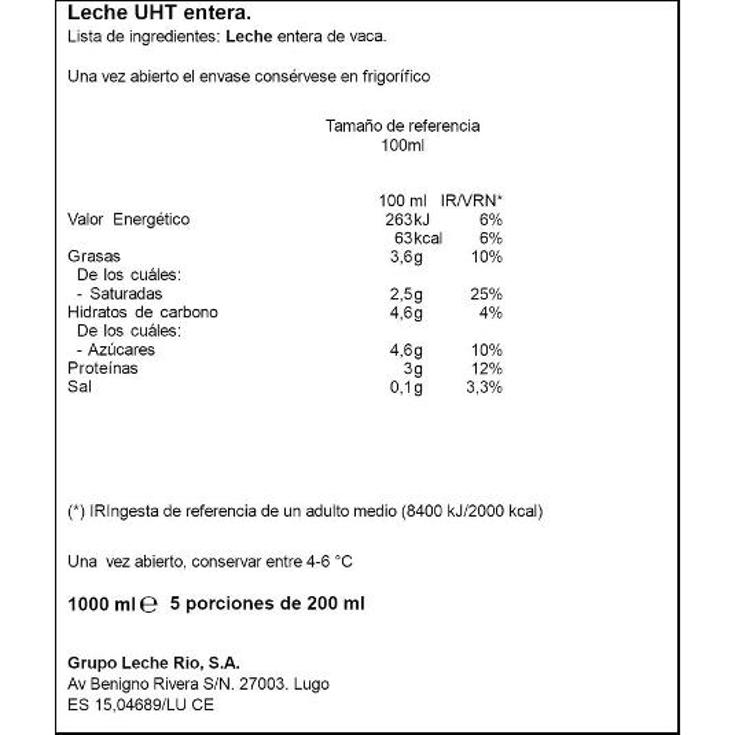 LECHE ENTERA CREMOSITA BRIK 1 LT