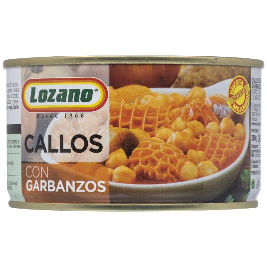 CALLOS CON GARBANZOS LOZANO BOTE 380 GR