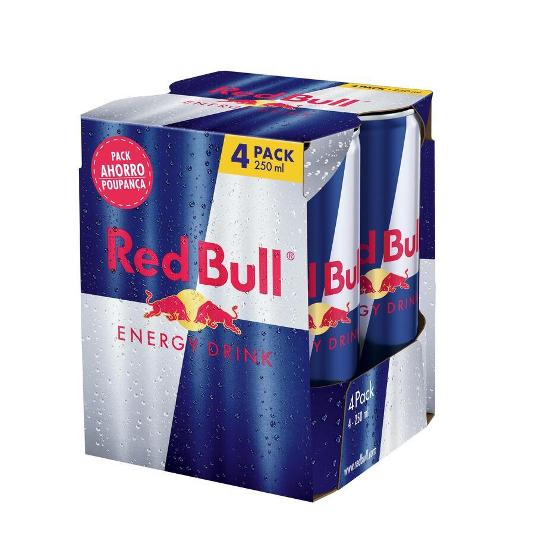 REFRESCO ENER.RED BULL PACK 4 RED BULL PACK 1 LT